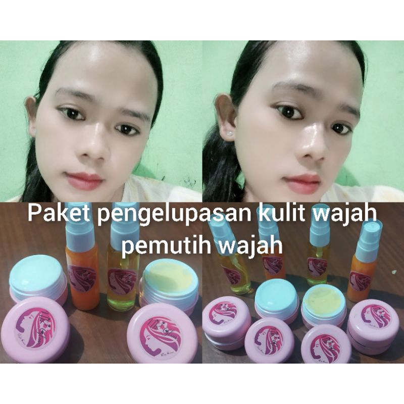 paket pengelupasan kulit wajah pemutih