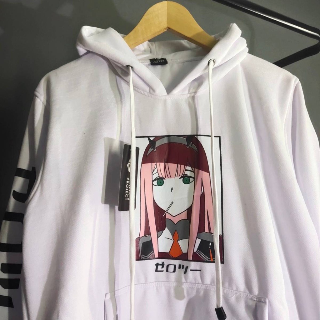 HOODIE ZERO TWO 02 DARLING IN THE FRANXX ANIME MANGA SWEATER