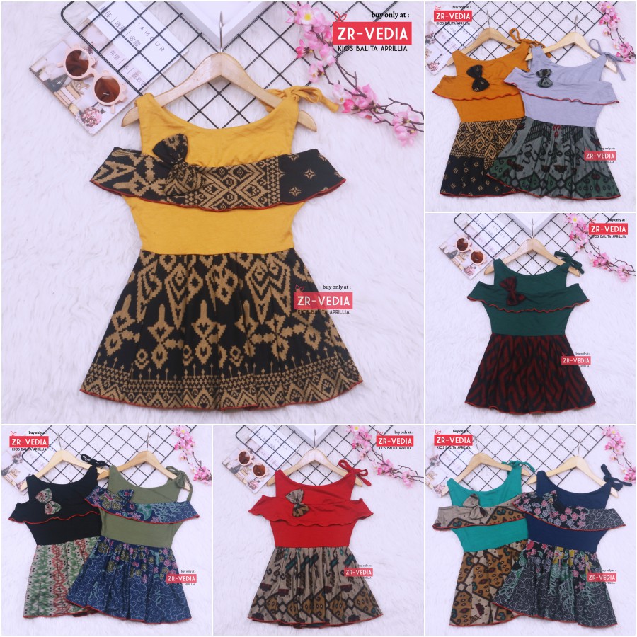 Dress Rachel uk Bayi 3-12 Bulan / Dres Baju Baby Perempuan Model Kensi Gaun Pesta Export Quality kiosbalitaaprilia