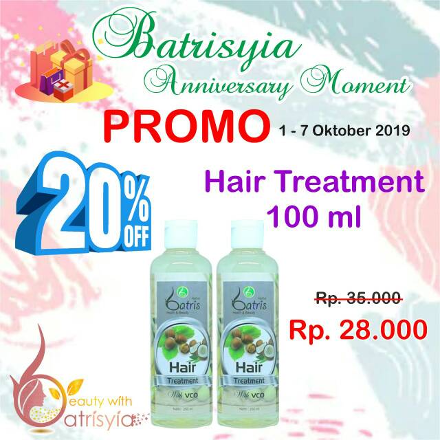 Hair Treatment Batrisyia Pencegah Rambut Rontok Shopee Indonesia