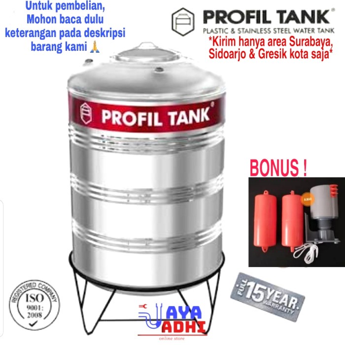Tangki / Tandon Air Stainless Profil Tank PS 550