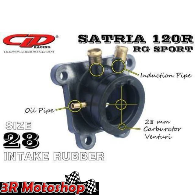 CLD RACING KARET INTAKE MANIFOLD SATRIA 120 SATRIA 2 TAK 28