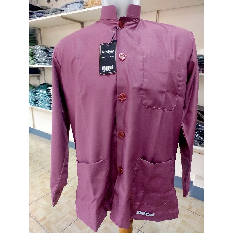 Baju Koko Al Masyhad Collection Original Model Yamani / Kerah Yamani / Koko Habib / Koko Yamani