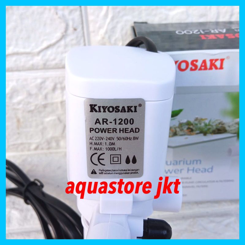 KIYOSAKI AR 1200 POMPA AQUARIUM CELUP KIYOSAKI 1200 POMPA KOLAM IKAN AQUARIUM AQUASCAPE