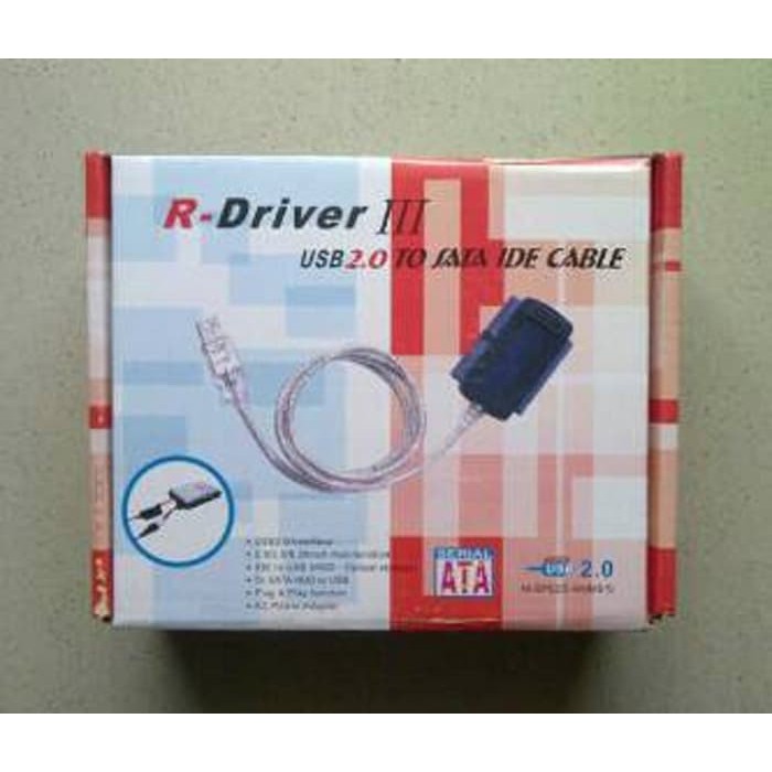 R-DRIVER III KABEL USB TO IDE SATA ADAPTOR usb ide sata 2.0 rdriver cable usb ide sata III