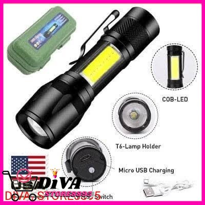 Senter Police SWAT 911 Zoom Mini + Led Samping