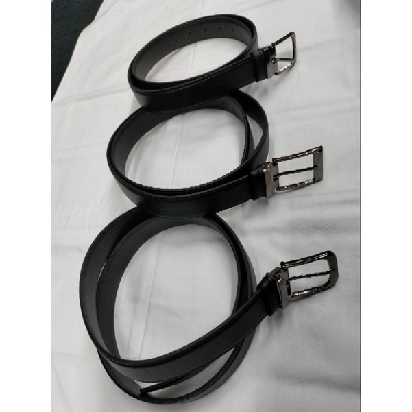 Gesper Kalef Hitam Pria/Wanita Kepala Jarum