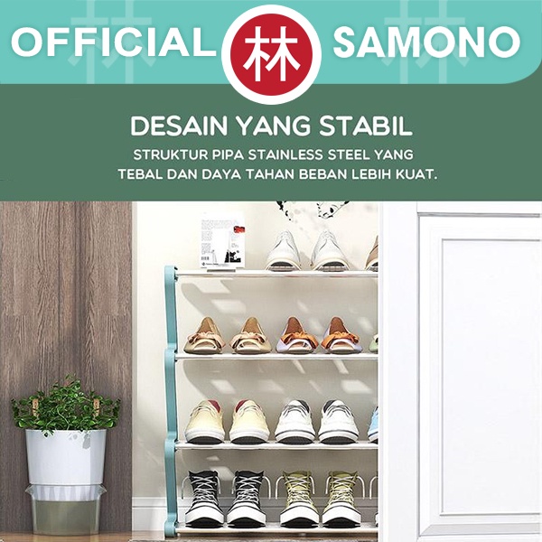 Samono SSR-001 Rak Sepatu Sandal 4 Susun Anti Karat Shoe Rack