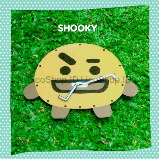 BT21 BTSXLINE//BTS Suga BT21 Shooky Wall Clock//SHOOKY