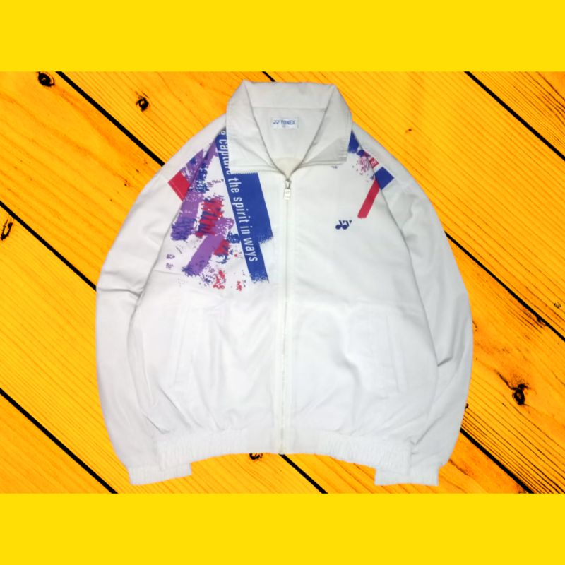 Windbreaker jaket Yonex vintage colorblock second brand