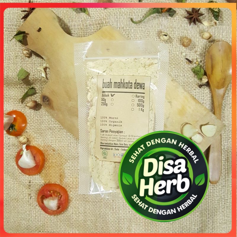 

BUAH MAHKOTA DEWA BUBUK 50gr - Phaleria Macrocarpa - MURNI - JSR - REMPAH