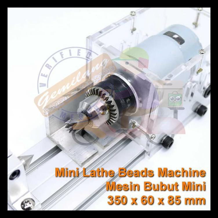 Stok Terbatas Jn Mesin Bubut Mini Lathe Beads Machine Diy Kuat Akrilik Kayu Murah Komplit