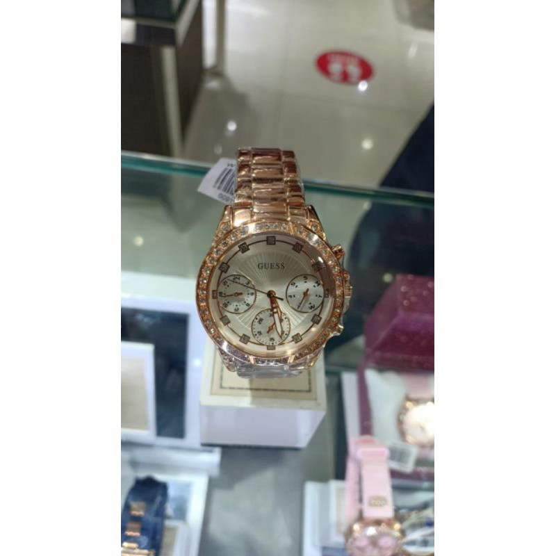 GUESS WATCH WOMEN JAM TANGAN WANITA GUESS ORI ROSEGOLD