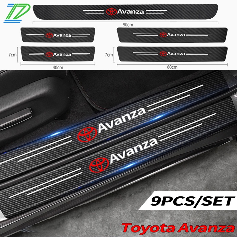 Toyota Avanza Stiker Pelindung Anti Gores Bahan Kulit Carbon Fiber Tebal Untuk Pintu Mobil