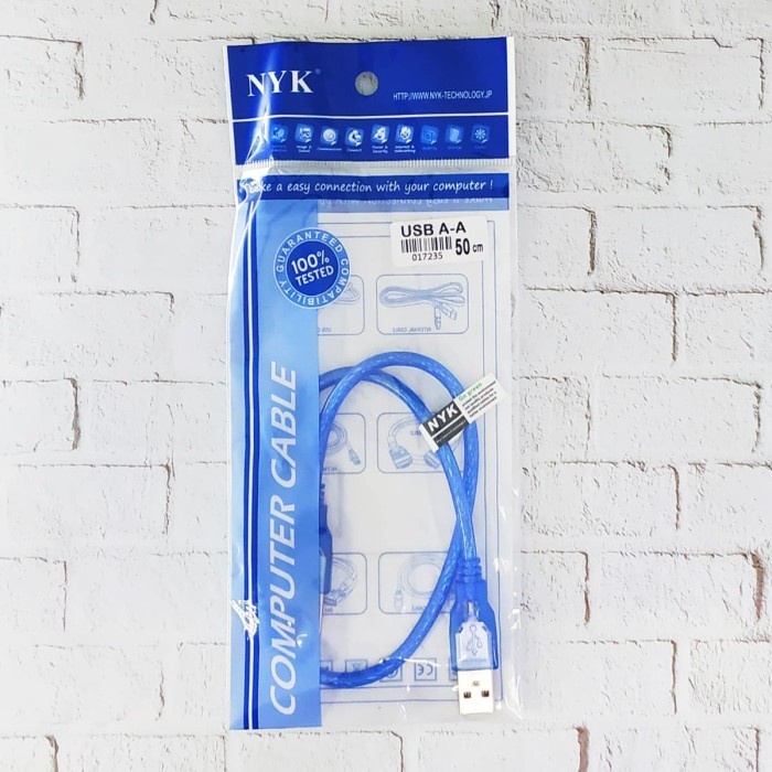 KABEL USB 2.0 MALE TO MALE 50 Cm - COWOK COWOK 50CM USB NYK