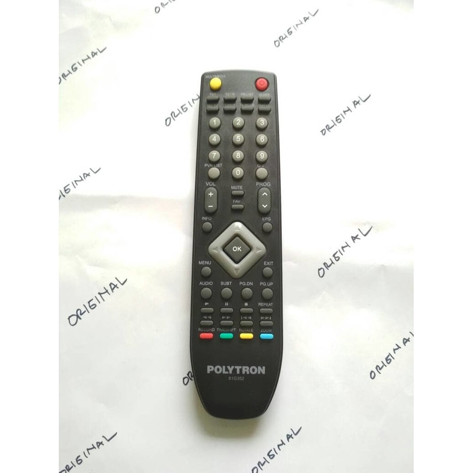 Remot Remote Polytron Original 81G352 84I209 Set Top Box Home Theatre