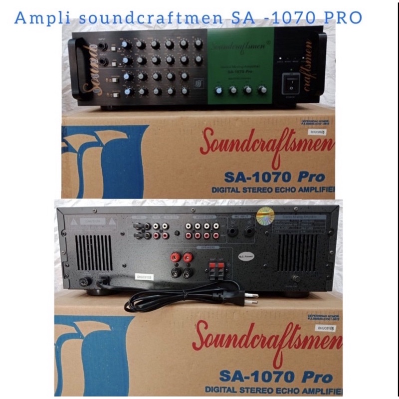 Soundcraftment speaker ss 4050 10" ampli sa 1070 pro