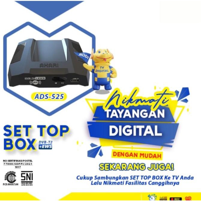 Akari ADS-2230 STB Set Top Box DVB-T2 - Output HDMI Termurah
