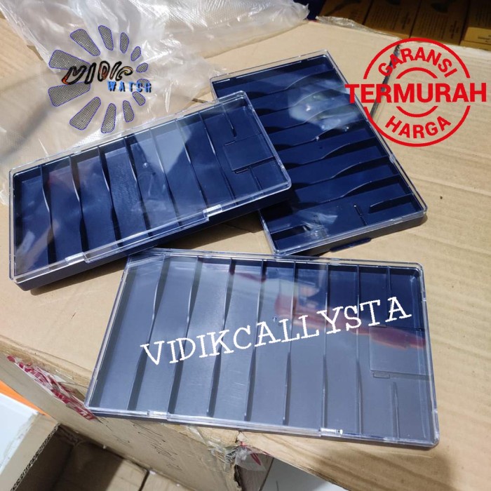 Kotak Tali jam tangan Box Koleksi Strap Tali jam tangan 9 slot
