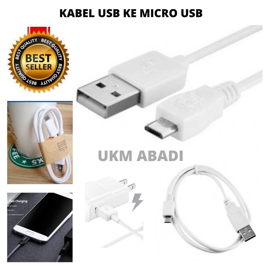 Kabel Charger Data Konektor USB Ke Micro USB 1m Universal 111108