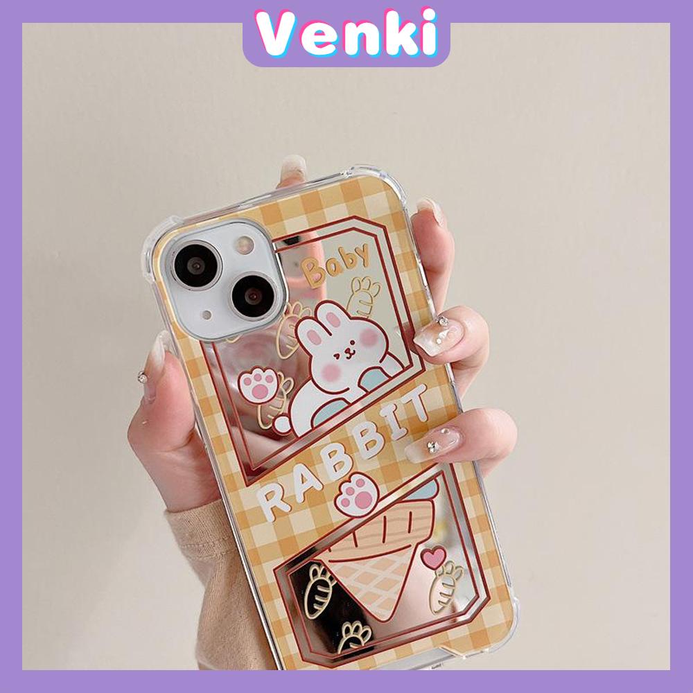 iPhone Case Acrylic Luxury Makeup Mirror Airbag Shockproof Protection Camera Cartoon Bear Cute Compatible For iPhone 11 iPhone 13 Pro Max iPhone 12 Pro Max iPhone 7Plus iPhone xr