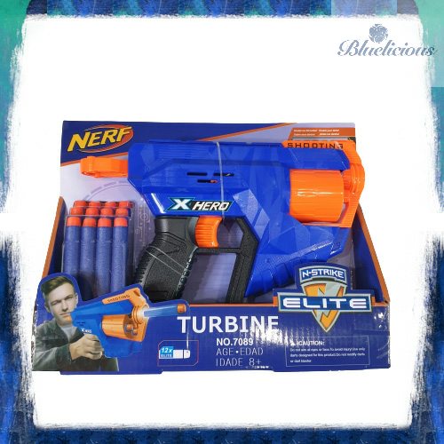 Nerf Turbine - X-hero - Pistol Mainan N-Strike