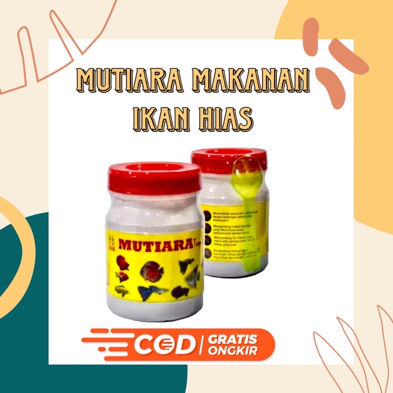 Mutiara Makanan ikan Guppy Pakan ikan Hias