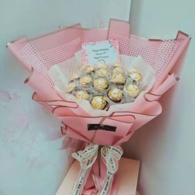 

KADO BUKET KADO 17C ULANG TAHUN ANNIVERSARY COKLAT VALENTINE DG654EAFVD