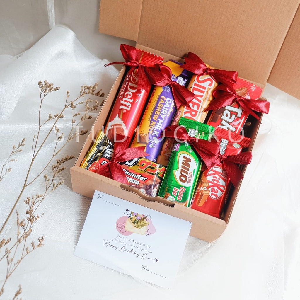 Kado Ulang Tahun Cewek Cowok Wisuda Ultah Hampers Coklat Valentine Gift Box Birthday