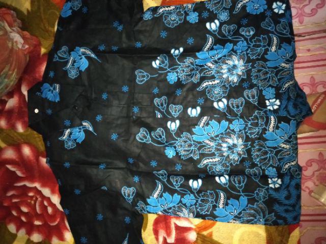 Baju Batik Couple Modern Monalisa Genes Merah Biru Tosca Ungu Orange M,l,xl Asli Pekalongan