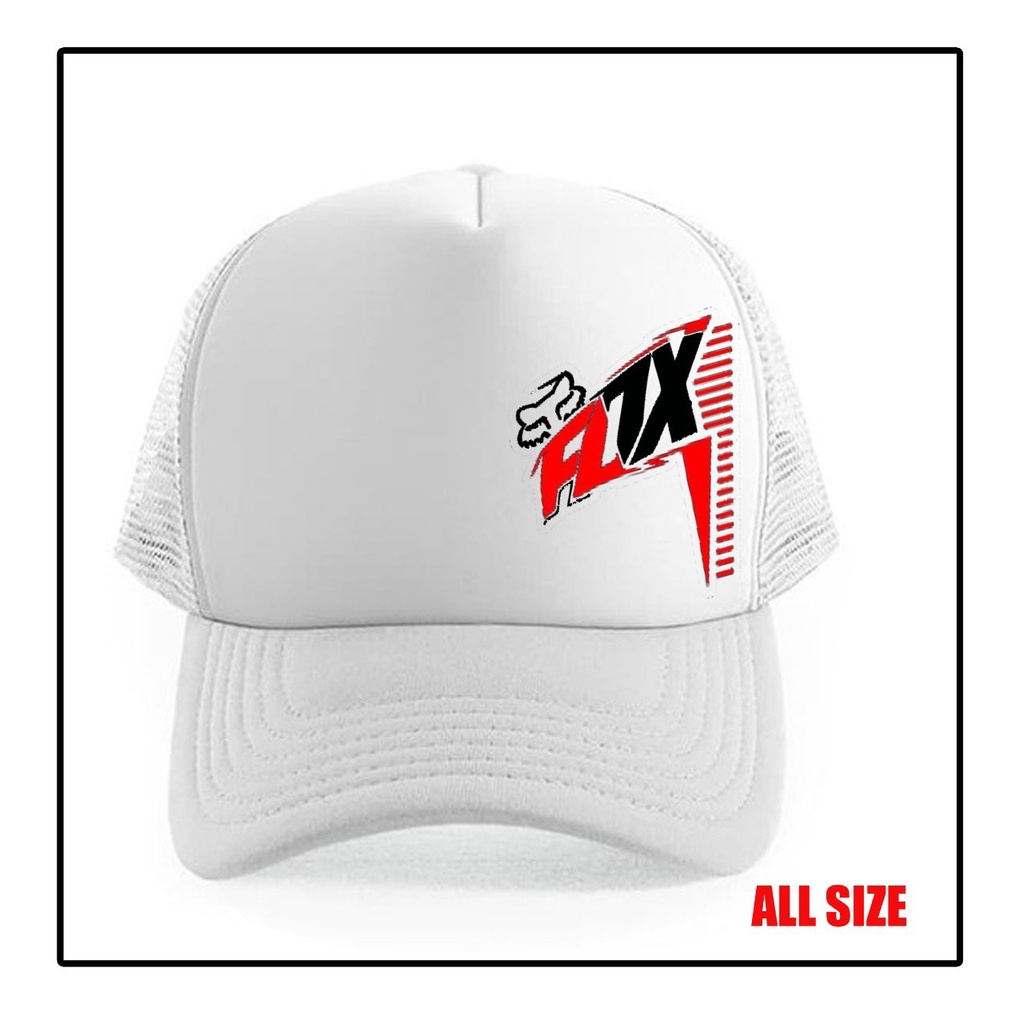 Snapback Topi Trucker Jaring Dewasa FOX Comunity Gowes Bike