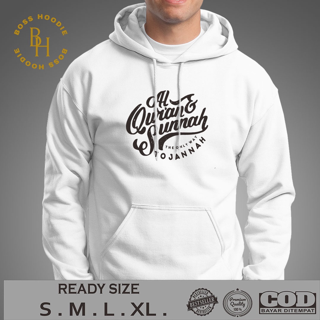 HOODIE ISLAM ALQURAN SUNNAH / HOODIE PRIA / JAKET PRIA / HOODIE KEREN