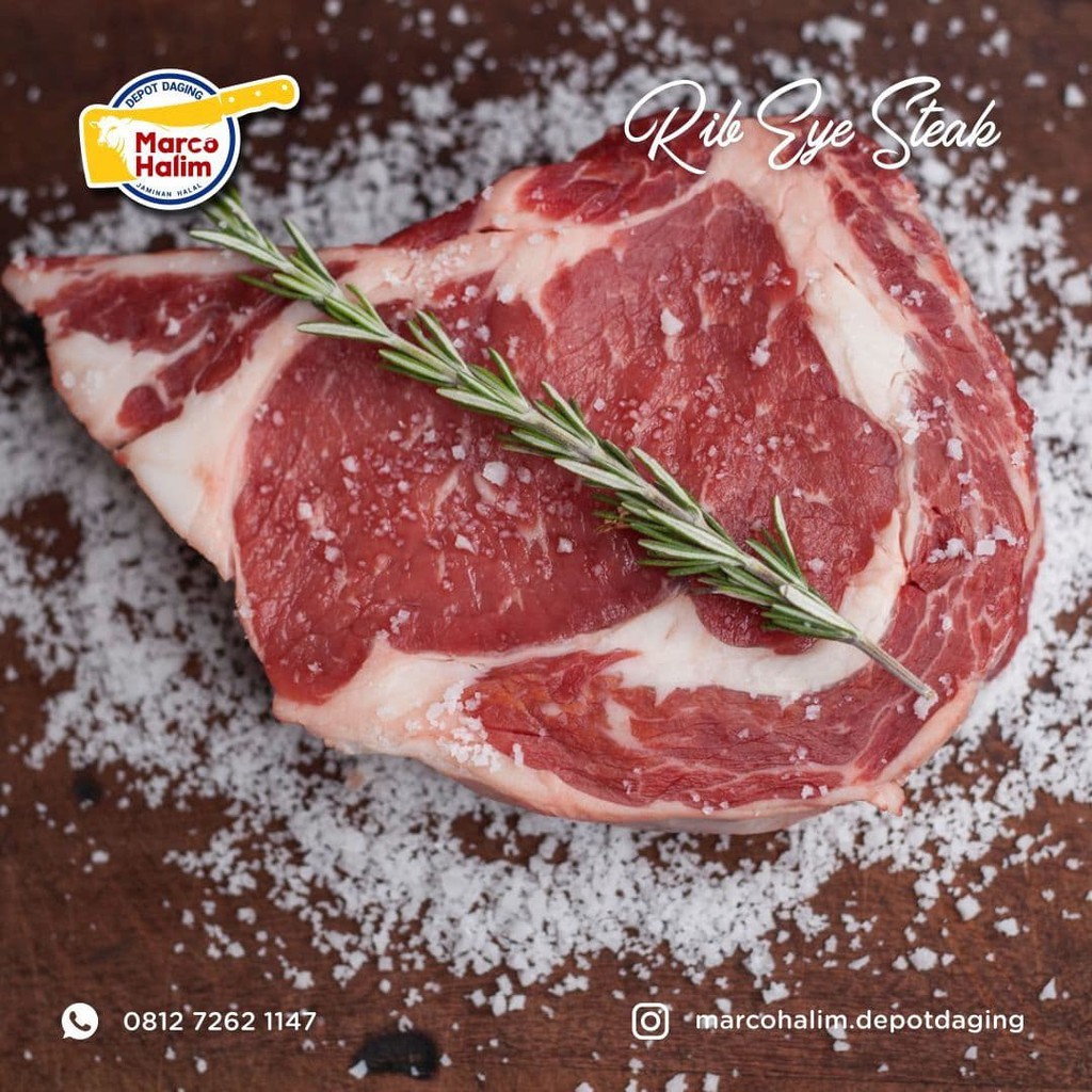 

Ribaye Steak Cut Impor Premium Usa 200 Gram