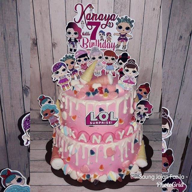 Kue ulang tahun cake tart L.O.L Surprise lol surprise littke pony