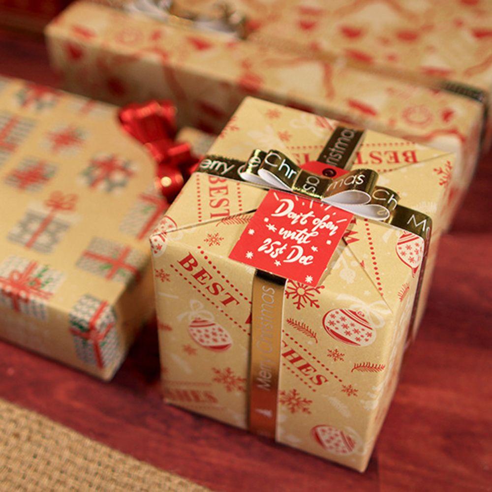 Preva 70x50 cm Natal Wrapping Paper Dekorasi Pesta Pernikahan Snow Elk Xmas Gift Wrap