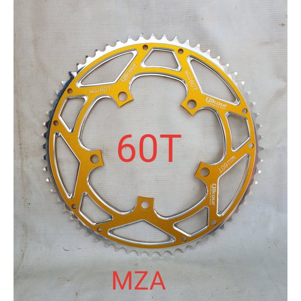 Chainring 60T BCD 130mm - Chain Ring Sepeda Lipat Roadbike Warna Gold