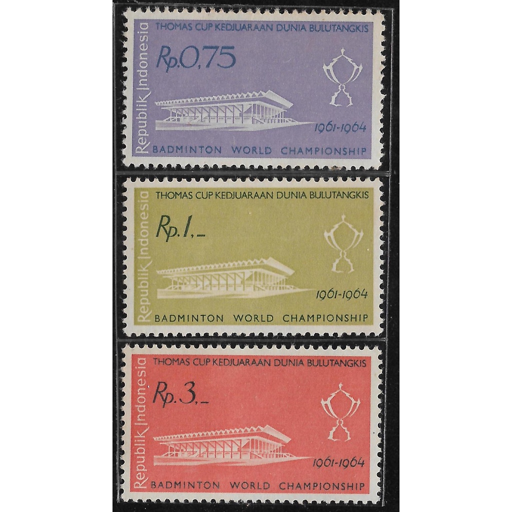 

Set Lengkap Prangko Indonesia Seri Thomas Cup 1961 Belum Dipakai