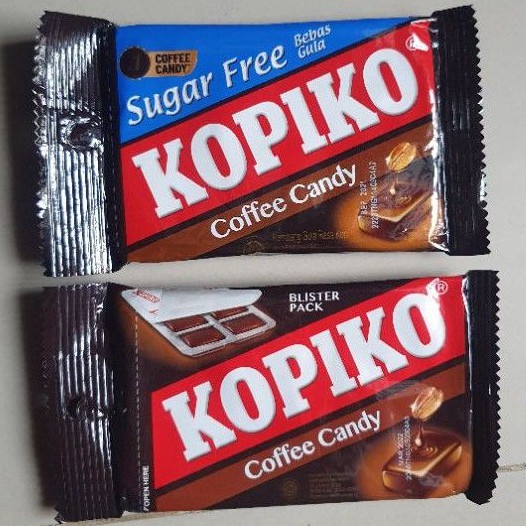 

KOPIKO Coffee Candy permen kopi blister pack ORIGINAL / SUGAR FREE ( isi 8 butir ) 24gr.