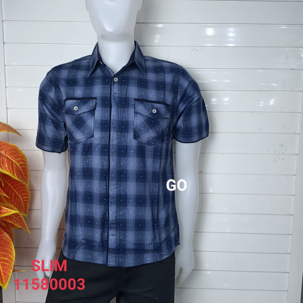 gof MAXMILLIAN KEMEJA PRIA SLIM kemeja casual kemeja lengan pendek