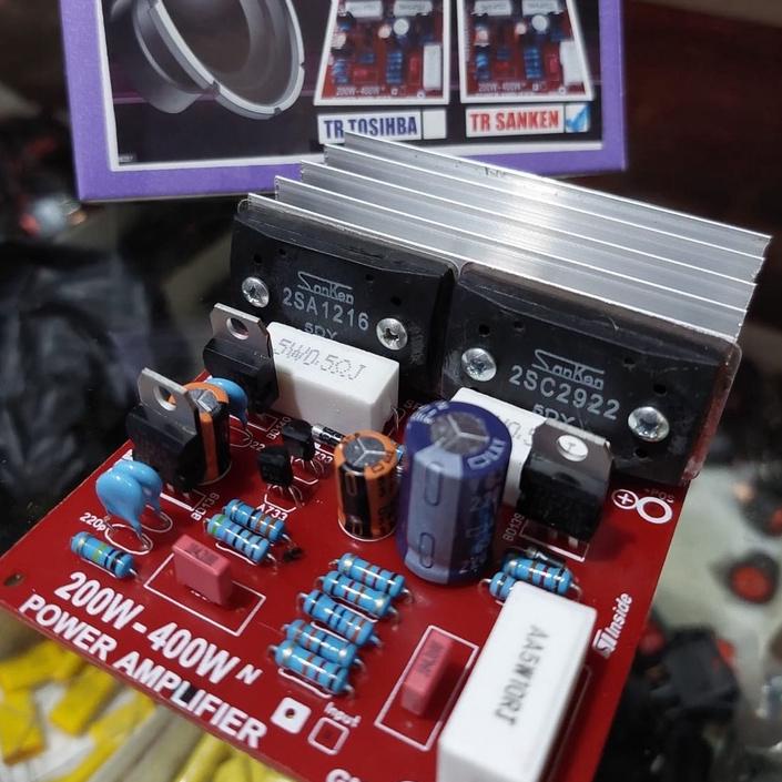 Langsung Order power 400 watt lengkap transistor SANKEN + Pendingin