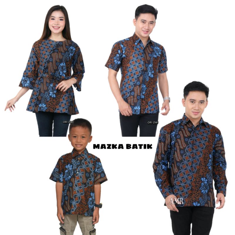 Maura Couple - Sania Ruffle Batik Couple Ori Ndoro Jowi DNT Garansi Termurah Shopee -