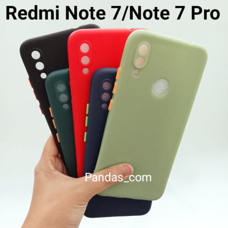 Case Redmi Note 7/Note 7 Pro Babycase + Pelindung Kamera, Makaron Full Color (PC)