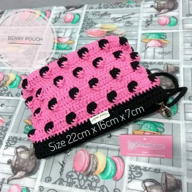Pouch Rajut / pouch unik / tas rajutan