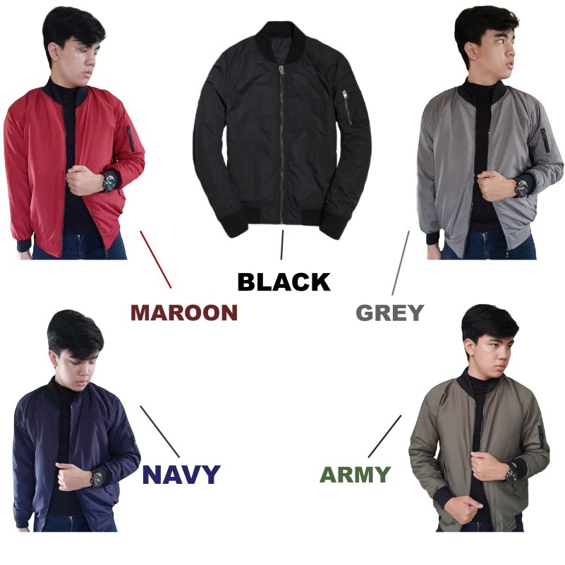 Jaket Bomber Pria Jacket Bomber Jaket Pria M - XXXL Murah Berkualitas-1