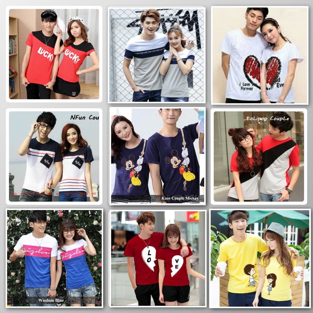 EM New Arrival CP Xoxo Panjang Baju Couple Cewek Dan Cowok