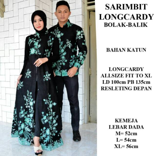 GROSIR SARIMBIT LONGCARDY BOLAK BALIK