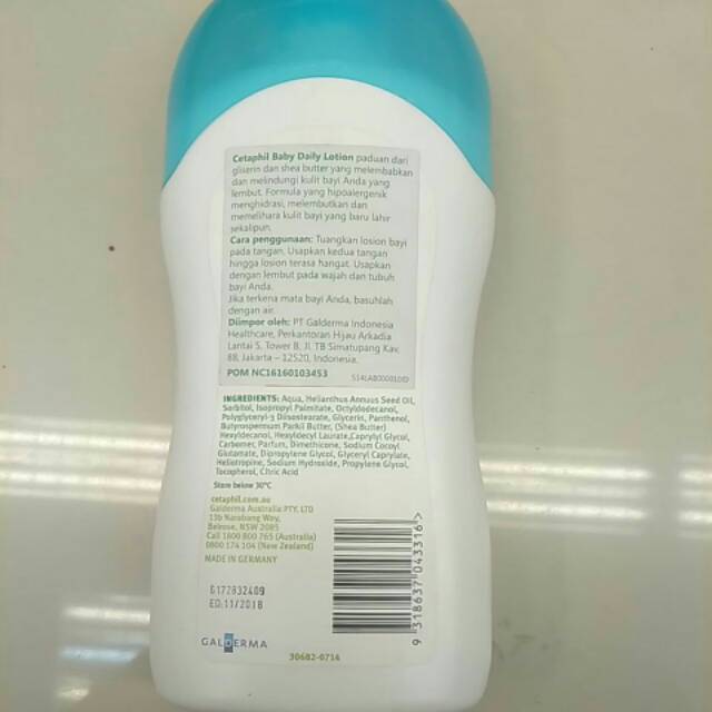 Cetaphil baby lotion 400ml