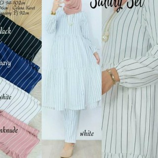  TOP SELLER Salury setelan  tunik dan celana  motif 