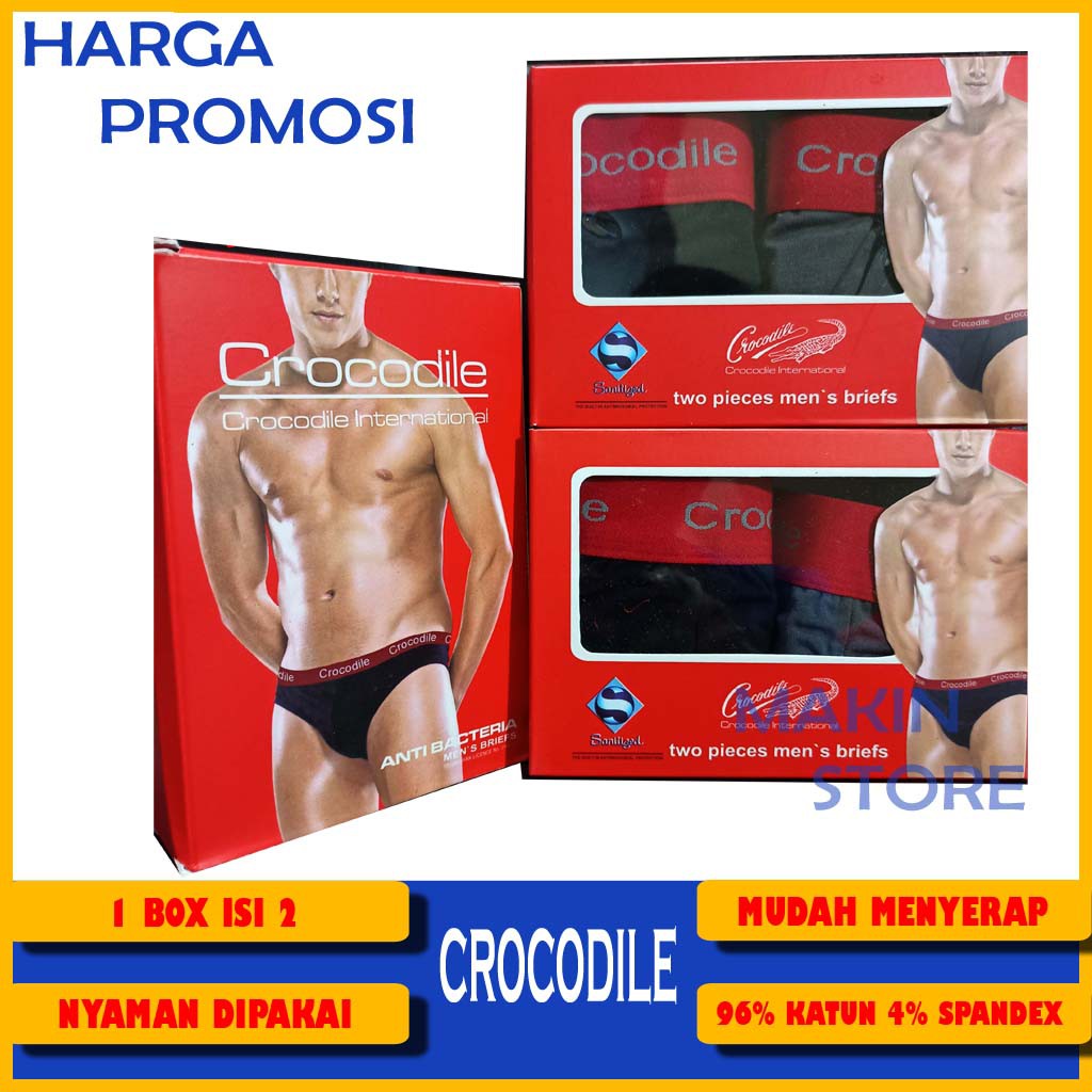 celana dalam katun isi 2 | celana dalam crocodile asli | sempak pria crocodile | Celana dalam pria