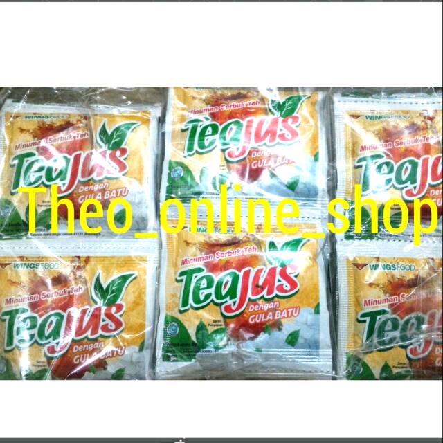 

Tea Jus Gula batu 8gr dan Jas Jus